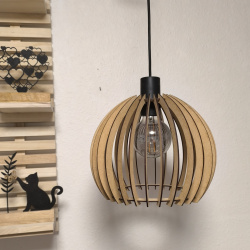 Lampeskrm Lis i fibertr - til LED Pre