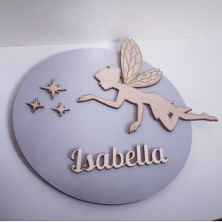 Navneskilt Fe i tr til brnevrelse