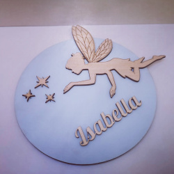 Navneskilt Fe i tr til brnevrelse