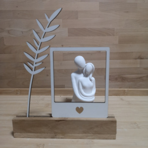 Polaroid ramme til trsokkel (ogs til Instax mini)