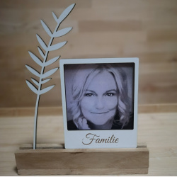 Polaroid ramme til trsokkel (ogs til Instax mini)