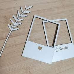 Polaroid ramme til trsokkel (ogs til Instax mini)