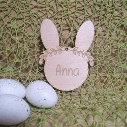 Pskehare i tr - Personligt pskepynt