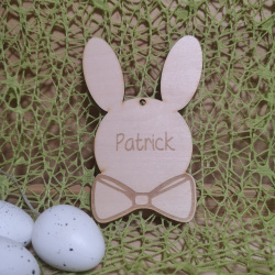 Pskehare i tr - Personligt pskepynt