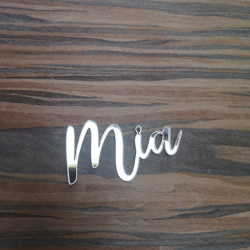 Bordkort navn i Akryl til bryllup, barnedb, konfirmation ...