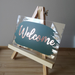 DIY Akryl Velkomstskilt til bryllup, barnedb, konfirmation ...