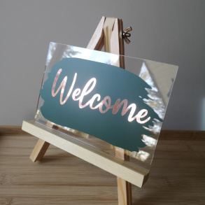 DIY Akryl Velkomstskilt til bryllup, barnedb, konfirmation ...