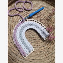 DIY Regnbue - Hkleskabelon