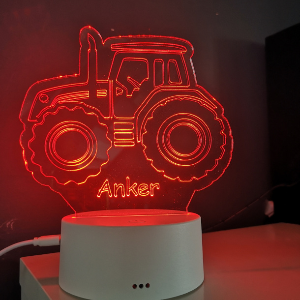 Personlig LED Natlys - Traktor