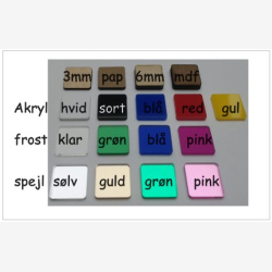 Bordkort navn i Akryl til bryllup, barnedb, konfirmation ...