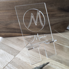 Personlig mobilholder i akryl