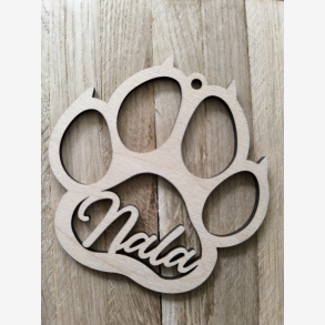 Kattepote med navn i tr