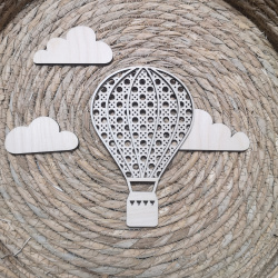 Ballon i tr med Rattan 