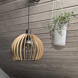 Lampeskrm Lis i fibertr - til LED Pre