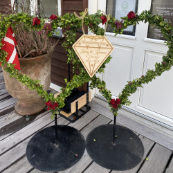 resport skilt til Diamantbryllup i tr