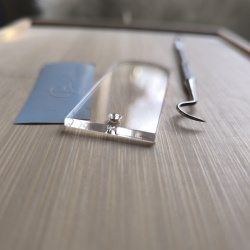 Blank Bordkort i klar Akryl til bryllup, barnedb, konfirmation ...- DIY