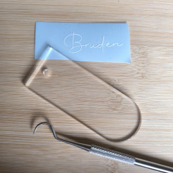 Blank Bordkort i klar Akryl til bryllup, barnedb, konfirmation ...- DIY