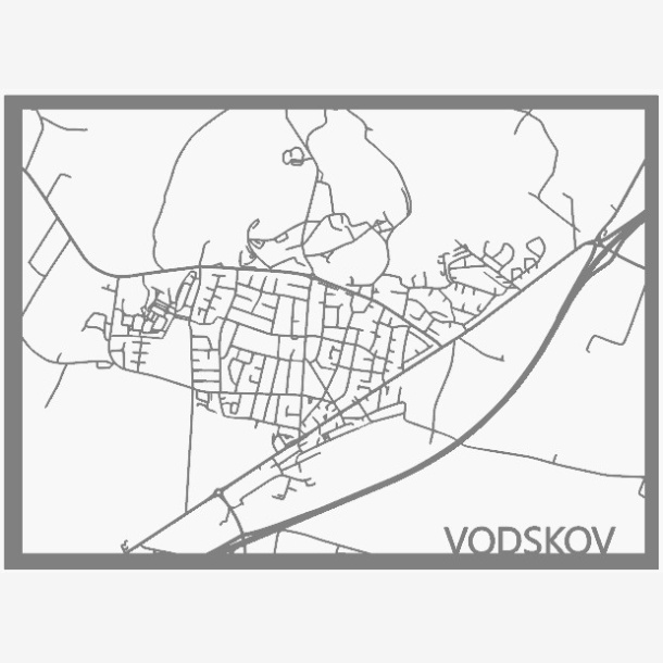 Bykort i 3D- Vodskov