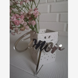 Caketopper Navn i Akryl