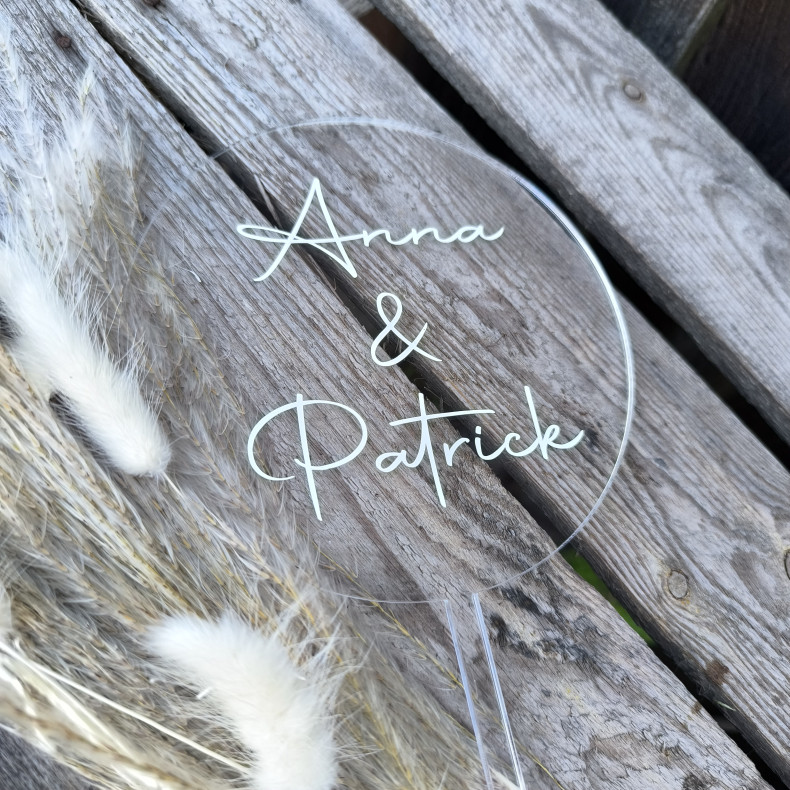  Akryl Cake Topper til bryllup, f�dseldag, ...