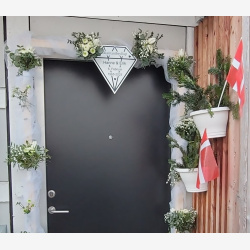 resport skilt til Diamantbryllup