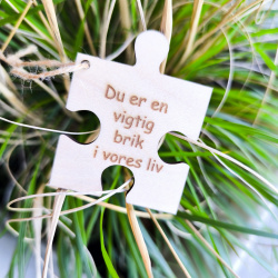 Personlig gave "Brik" med text