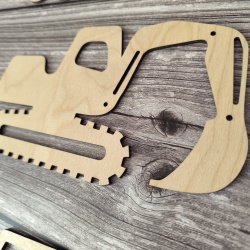 Byggemaskiner i tr  perfekt til brnevrelset