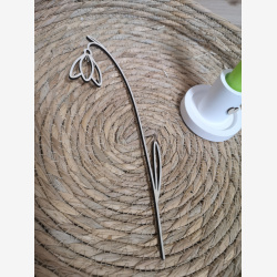 Udskret blomster i tr * vintergkker