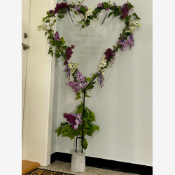 resport skilt"Hjerte" i klar akryl