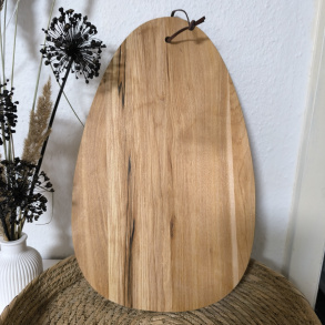 Skrebrt i Rdbirk med personlig gravering (oval)