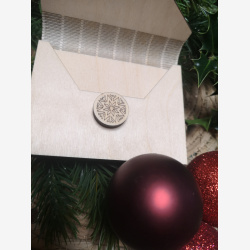 Pengegave i tr� kuvert